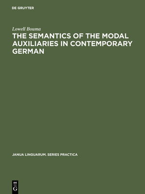 cover image of The Semantics of the Modal Auxiliaries in Contemporary German
